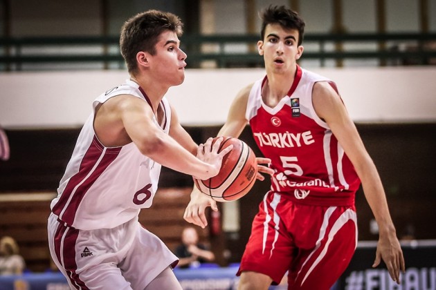 Basketbols, Eiropas U-16 čempionāts puišiem: Latvija - Turcija - 4