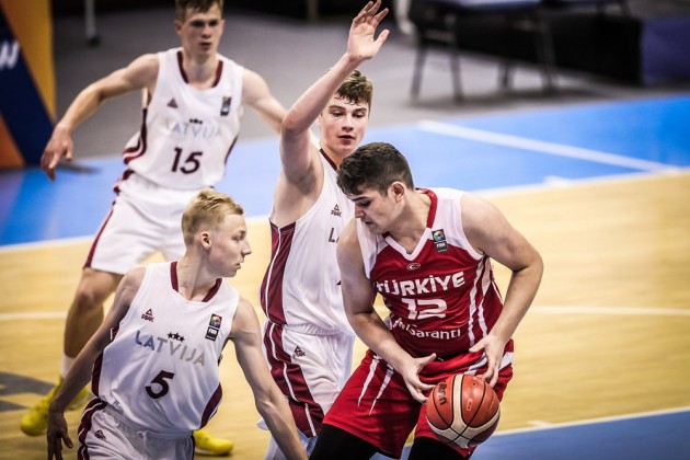 Basketbols, Eiropas U-16 čempionāts puišiem: Latvija - Turcija - 14