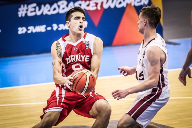 Basketbols, Eiropas U-16 čempionāts puišiem: Latvija - Turcija - 15