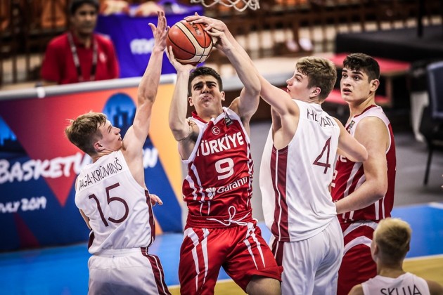 Basketbols, Eiropas U-16 čempionāts puišiem: Latvija - Turcija - 16