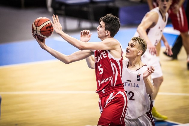 Basketbols, Eiropas U-16 čempionāts puišiem: Latvija - Turcija - 18