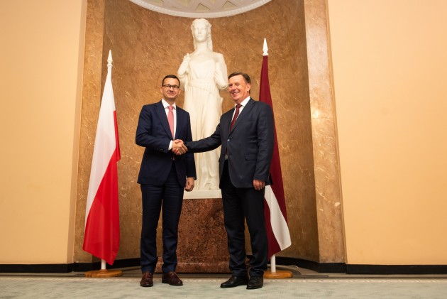 Ministru prezidents tiekas ar Polijas premjeru - 8