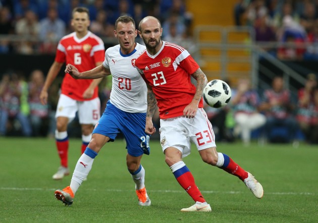 Pārbaudes spēle futbolā Krievija - Čehija - 10