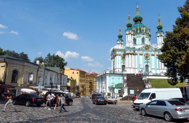 Kijevas Svētā Andreja baznīca Ukrainā - 1