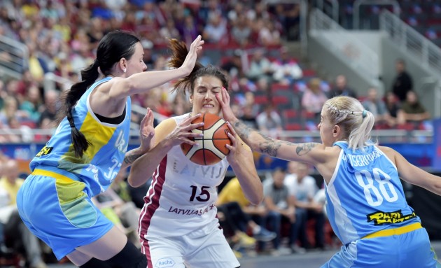 Basketbols, Eurobasket sievietēm: Latvija - Ukraina