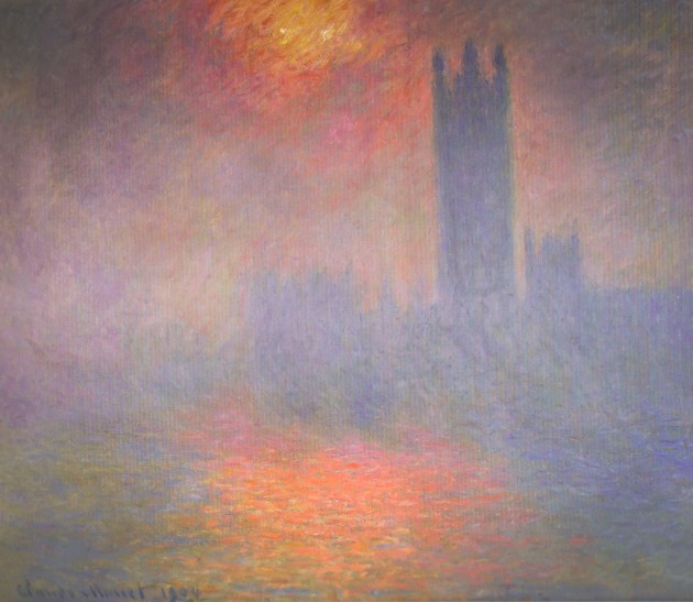 Kloda Monē glezna "Parlamenta ēkas"