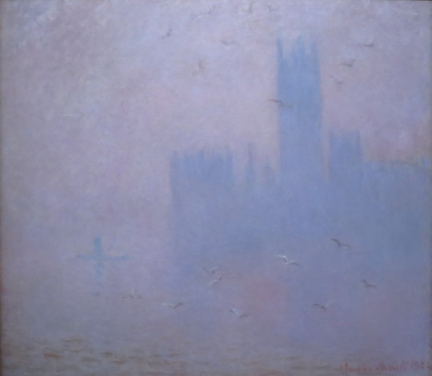 Kloda Monē glezna "Parlamenta ēkas"