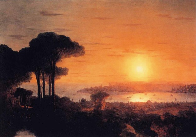 45-Ivan_Constantinovich_Aivazovsky_-_Sunset_over_the_Golden_Horn-2