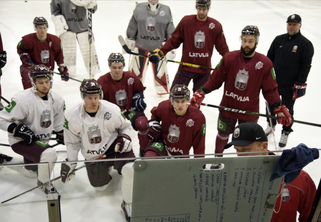 Hokejs: Latvijas hokeja izlases treniņš, 2020. gada februāris - 6