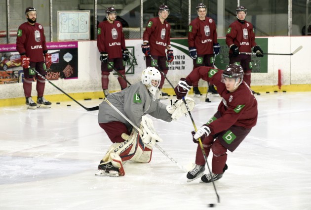 Hokejs: Latvijas hokeja izlases treniņš, 2020. gada februāris - 8