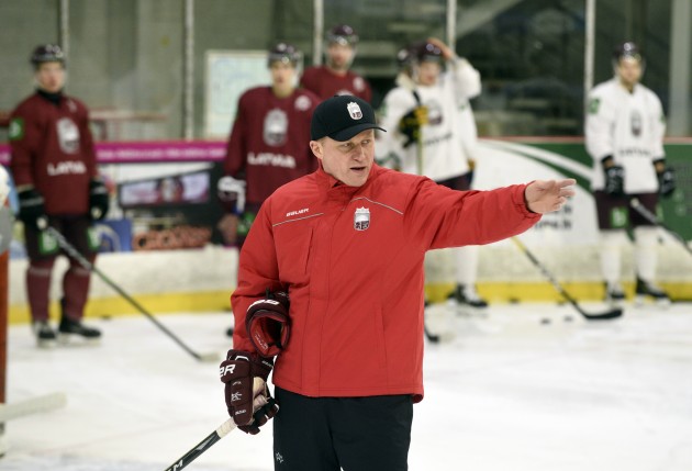 Hokejs: Latvijas hokeja izlases treniņš, 2020. gada februāris - 13