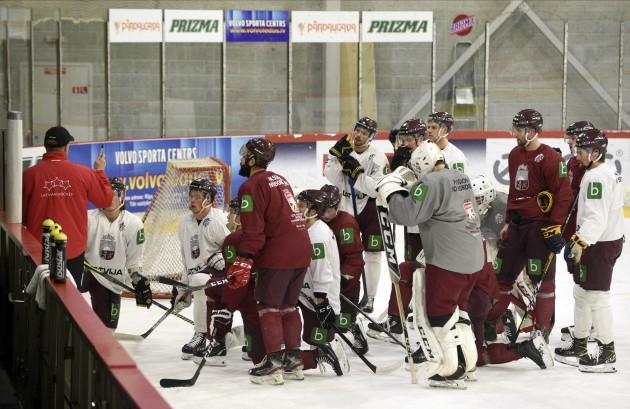 Hokejs: Latvijas hokeja izlases treniņš, 2020. gada februāris - 22