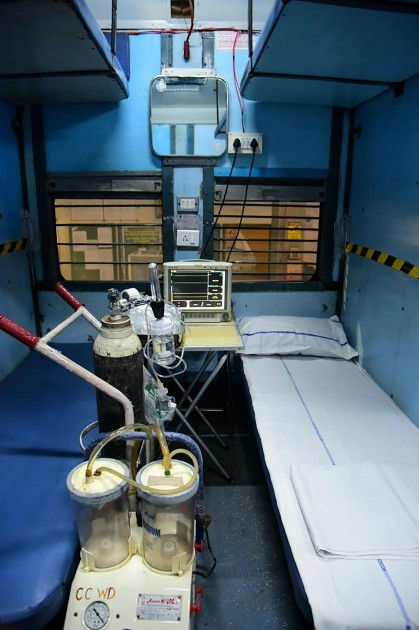 Indijā 20 000 vilcienu vagonu pielāgo slimnieku aprūpei - 2