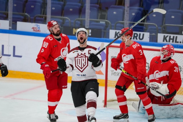Hokejs, KHL spēle: Rīgas Dinamo - Maskavas Spartak - 31