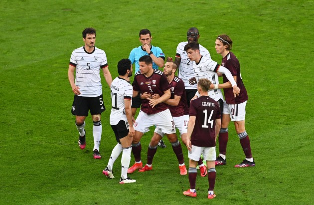 Futbols, Pārbaudes spēle: Latvija - Vācija - 8