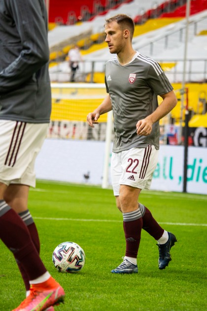 Futbols, Pārbaudes spēle: Latvija - Vācija - 17