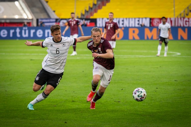Futbols, Pārbaudes spēle: Latvija - Vācija - 36