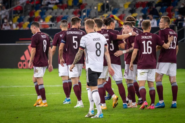 Futbols, Pārbaudes spēle: Latvija - Vācija - 81