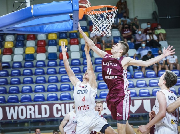 Basketbols, U-19 Pasaules kauss: Latvija - Serbija - 12