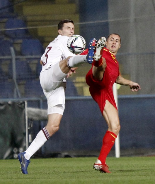 Futbols, PK atlases turnīrs: Latvija - Melnkalne - 2