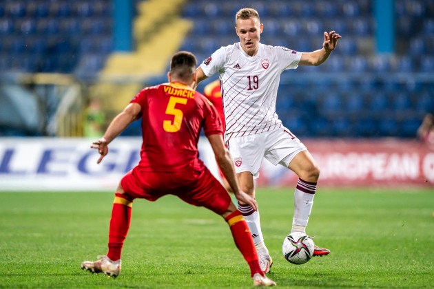 Futbols, PK atlases turnīrs: Latvija - Melnkalne - 10
