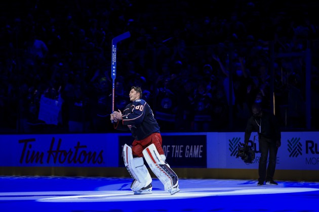 Hokejs, NHL spēle: Kolumbusas "Blue Jackets" un Elvis Merzļikins atklāj 2021./2022. gada sezonu - 1