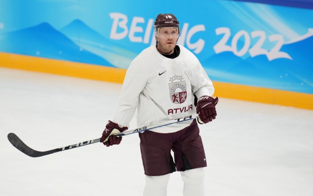 Pekinas olimpiskās spēles, hokejs: Latvijas hokeja izlases treniņš - 14