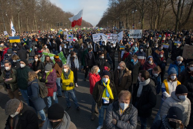 Ukrainas atbalsta demonstrācija Berlīnē - 20