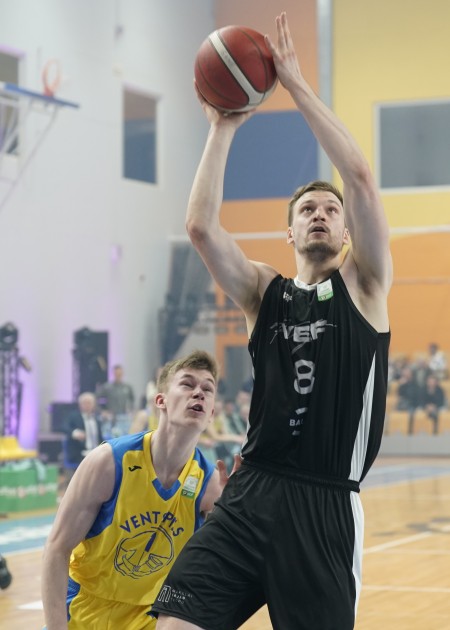 Basketbols, LBL fināls, 1. spēle: VEF Rīga - Ventspils