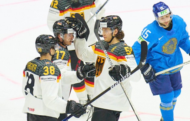 Hokejs, pasaules čempionāts 2022: Kazahstāna - Vācija - 1