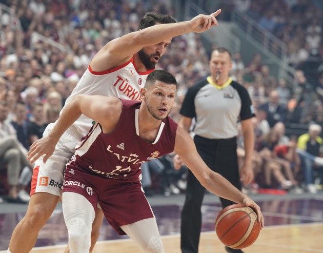 Basketbols, Pasaules kausa atlase: Latvija - Turcija - 50