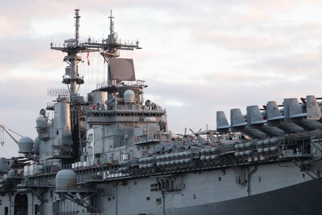 Rīgas ostā ieradies ASV Jūras spēku desantkuģis “USS Kearsarge” - 1
