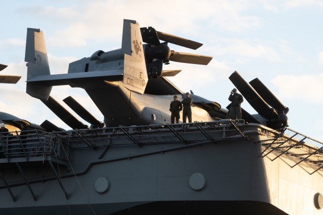 Rīgas ostā ieradies ASV Jūras spēku desantkuģis “USS Kearsarge” - 10