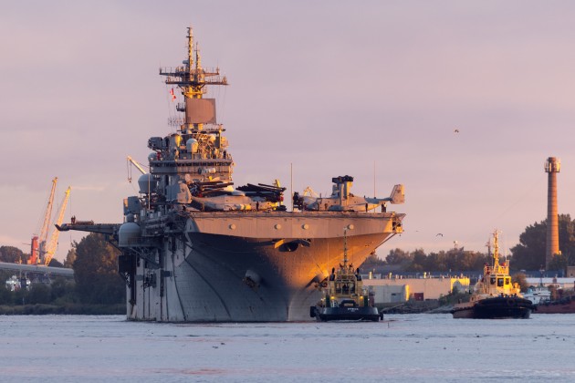 Rīgas ostā ieradies ASV Jūras spēku desantkuģis “USS Kearsarge” - 19