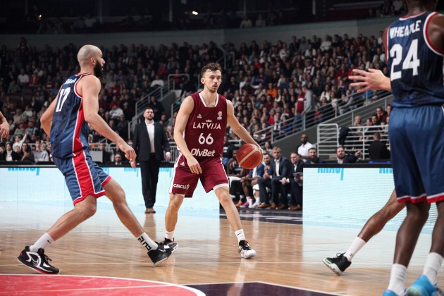 Basketbols, Pasaules kausa kvalifikācija: Latvija - Lielbritānija - 55