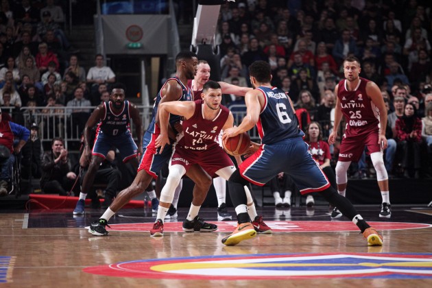 Basketbols, Pasaules kausa kvalifikācija: Latvija - Lielbritānija - 64