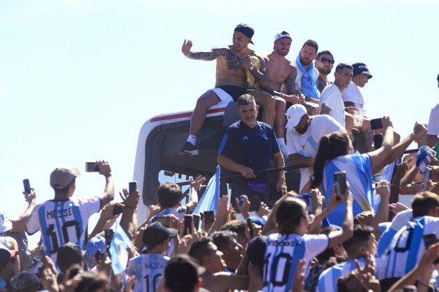 Argentīnas futbola izlases sagaidīšana