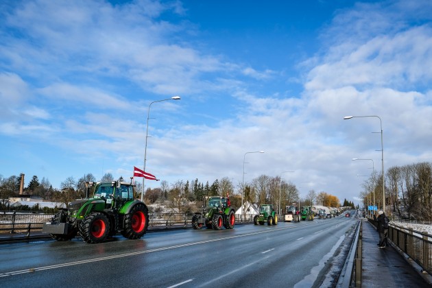 Zemnieku protesta akcija Bauskā - 24