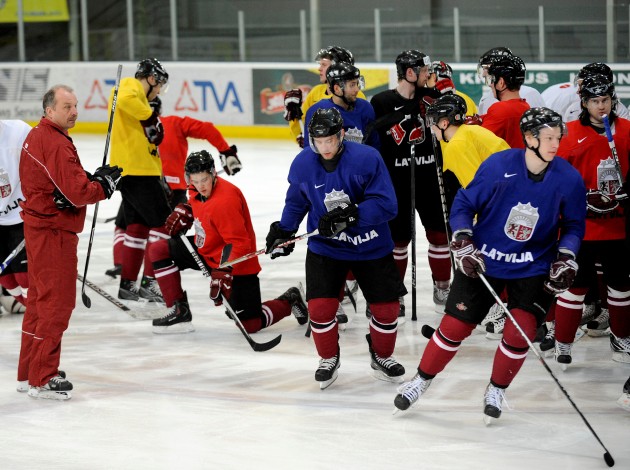Latvijas hokejistu treniņš (20.04.2010.) - 6