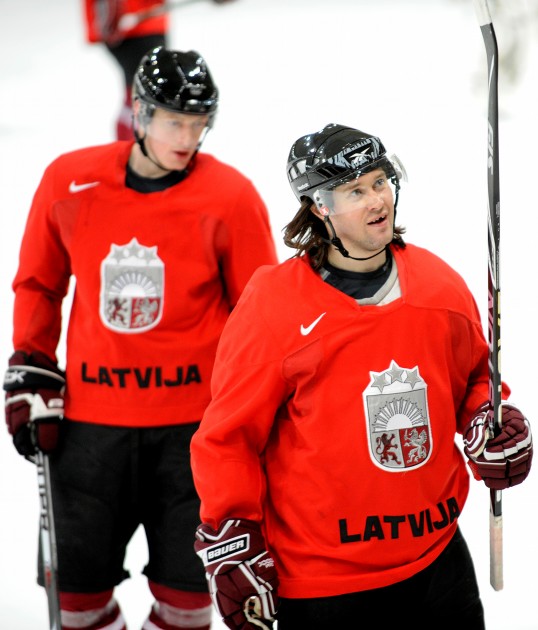 Latvijas hokejistu treniņš (20.04.2010.) - 13