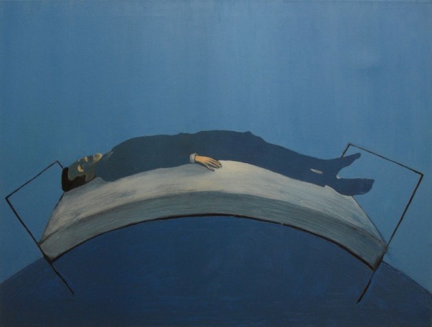 Marta Zariņa “Sleeping Man”, 2010, eļļa, audekls, 60 x 80 cm, 2.vietas ieguvēja