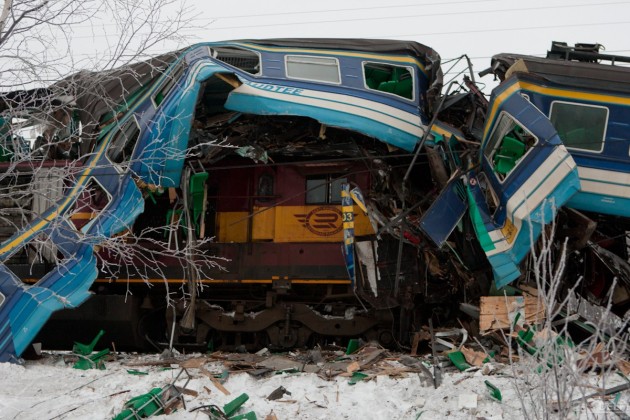 Vilciena avārija Igaunijā - 2