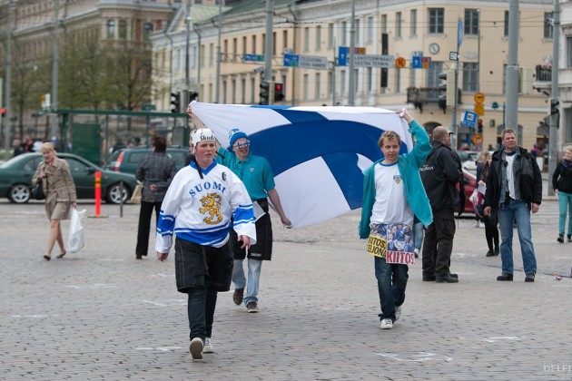 Somijā atzīmē uzvaru hokeja PČ - 12