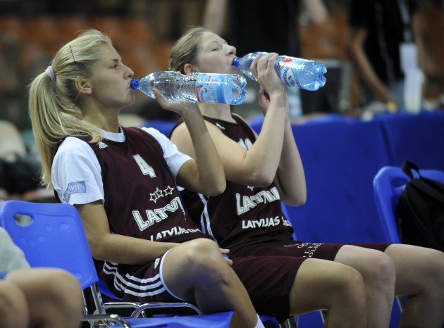 Latvijas sieviešu basketbola izlases treniņš - 6