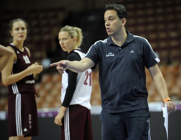Latvijas sieviešu basketbola izlases treniņš - 15
