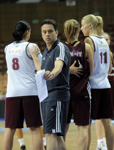 Latvijas sieviešu basketbola izlases treniņš - 16