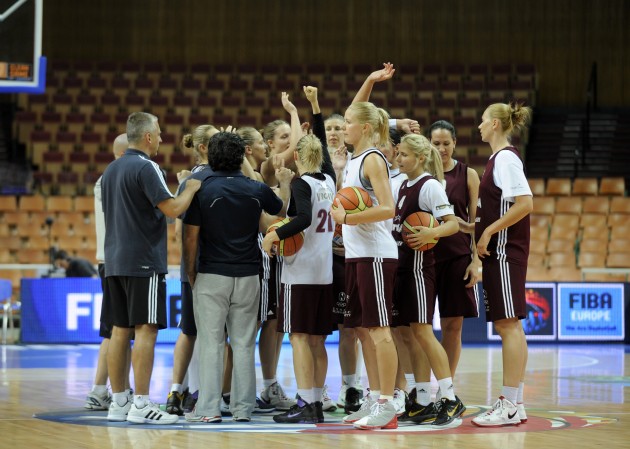 Latvijas sieviešu basketbola izlases treniņš - 18