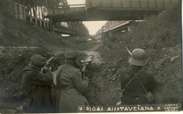 Ložmetēju ligzda Bermontiādes laikā. Rīgas aizstāvēšana 1919. gadā