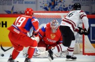 PČ hokejā: Latvija - Krievija