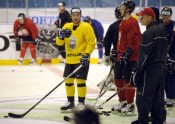 Latvijas hokeja izlases treniņš - 9